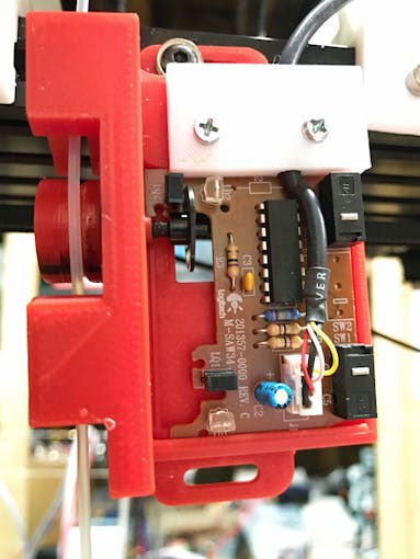 The FilamentBot optical sensor unit