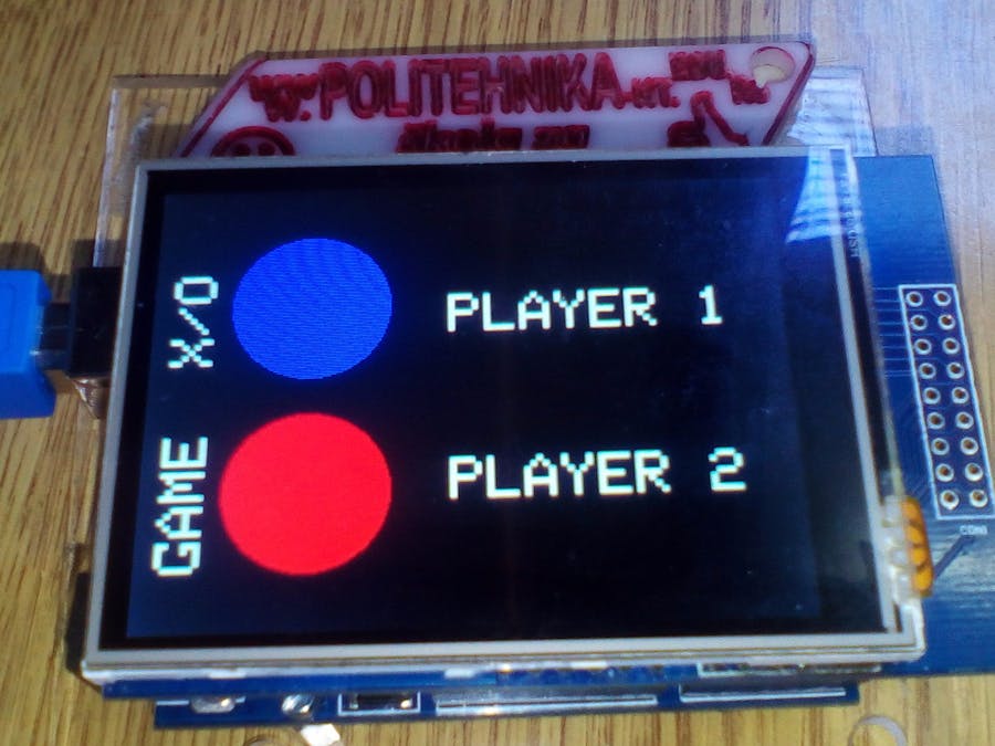 Arduino Game X/O on the TFT Display