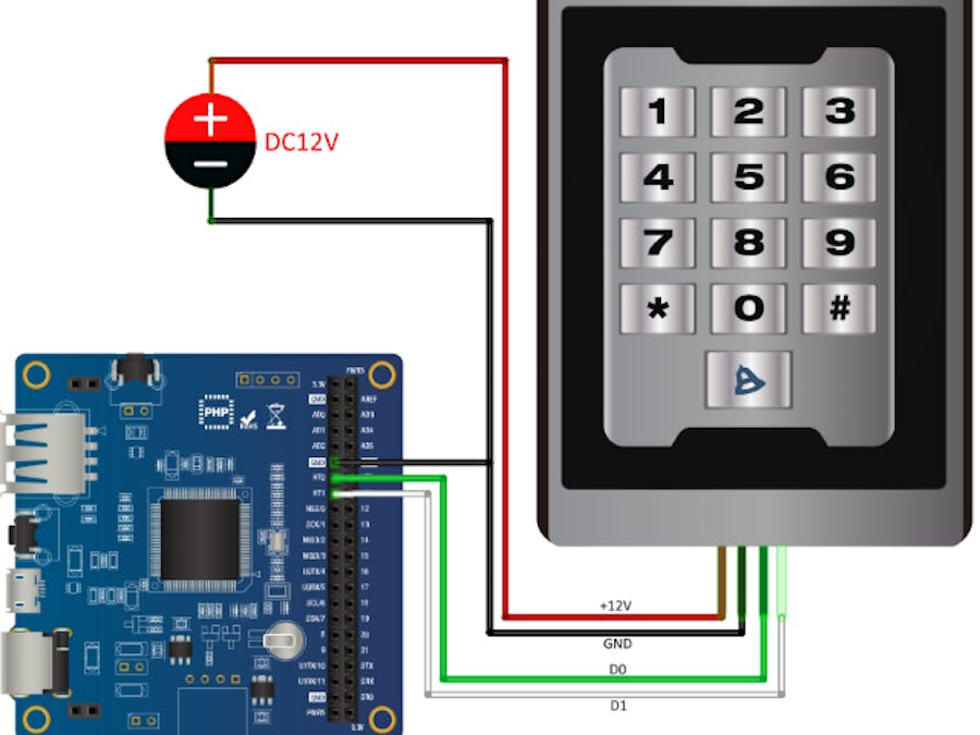 PHPoC Blue with Wiegand RFID Reader