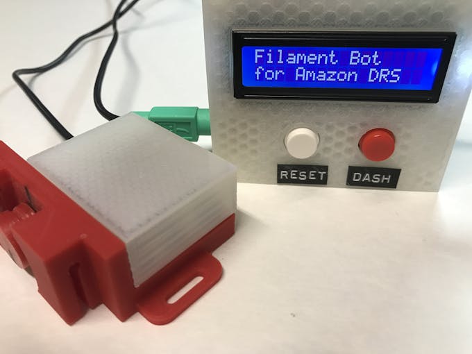 FilamentBot Sensor and Control unit, in translucent white
