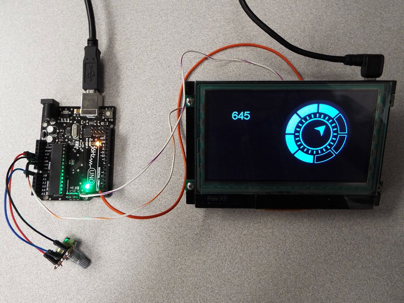 arduino color lcd display