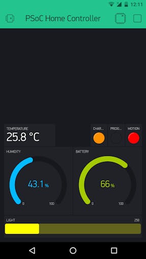 An LED indicates that the battery is charging