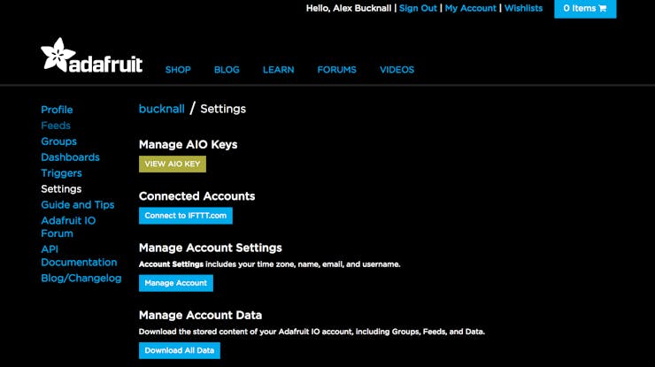 Finding your AIO Key