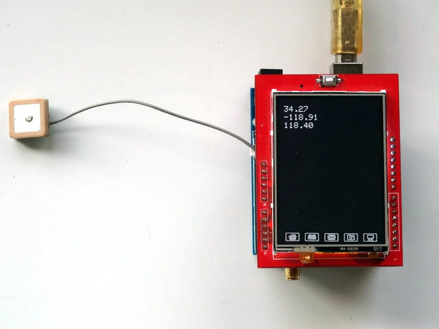 GPS Location Display With GPS And TFT Display Shields