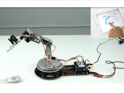 Remotely Controlling Arm Robot via Web
