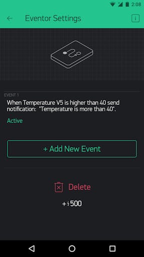 Example of set up Eventor widget. With only one widget, you can add as many events as you want!
