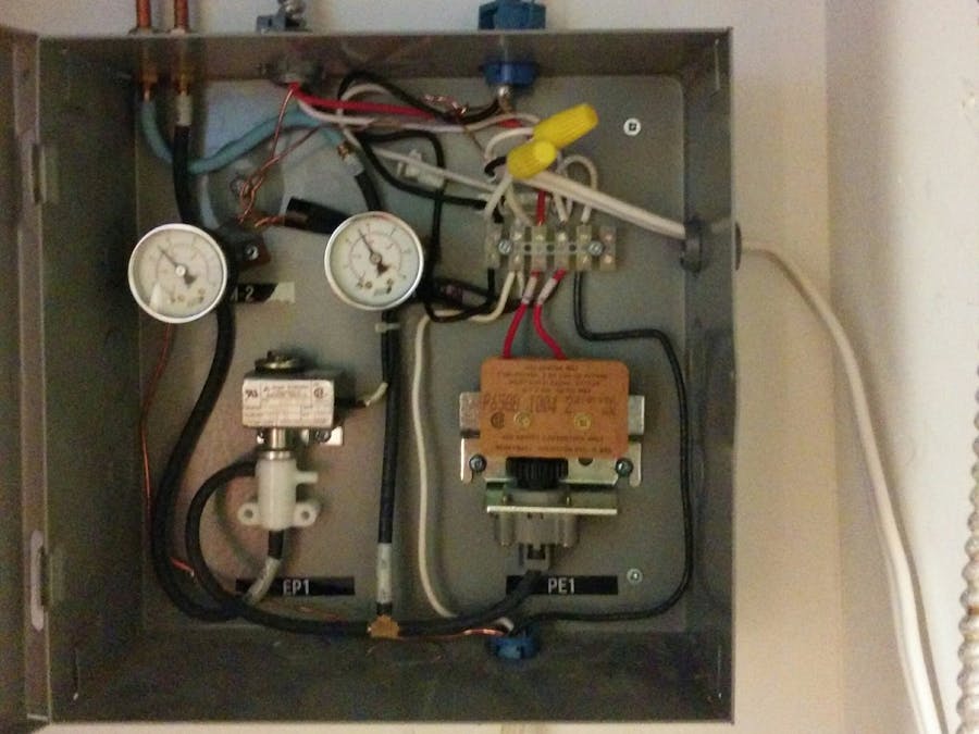 Pneumatic Thermostat Line Voltage Conversion Project