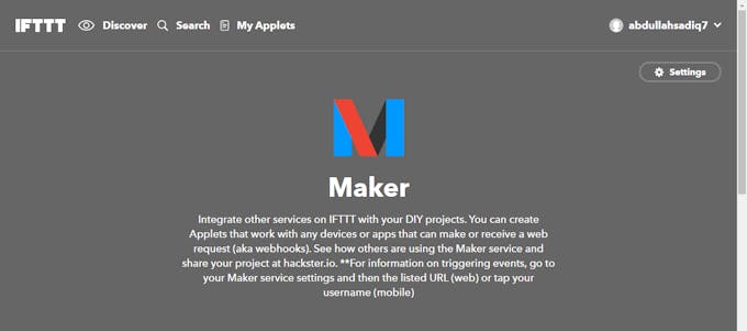 The IFTTT Maker Channel works by webhooks