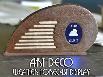 Art Deco Weather Forecast Display