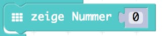 Der "zeige Nummer" - Block hatte sich versteckt!