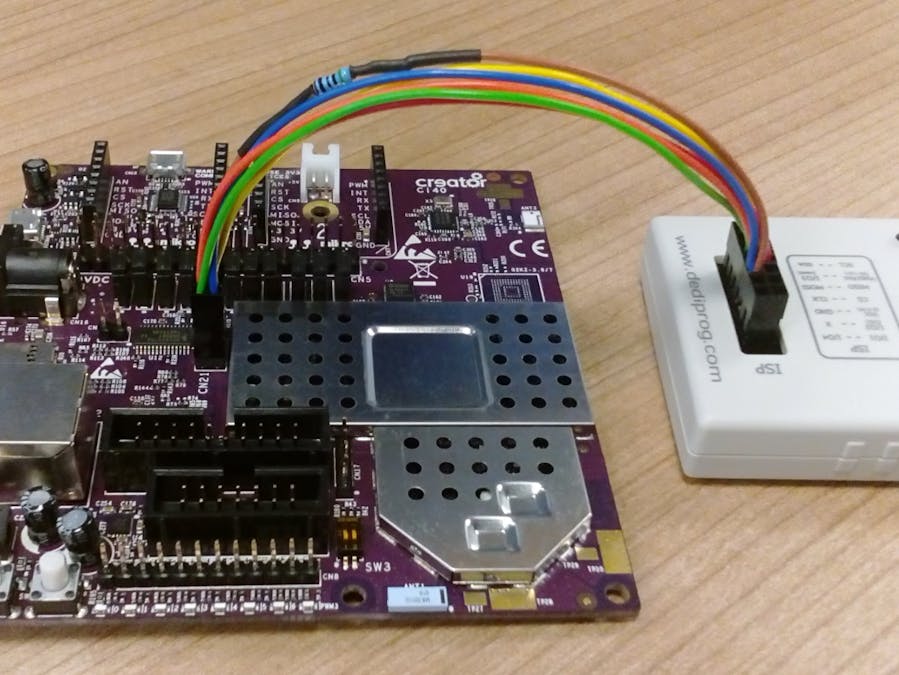 Programming the Creator Ci40 NOR Flash with a Dediprog