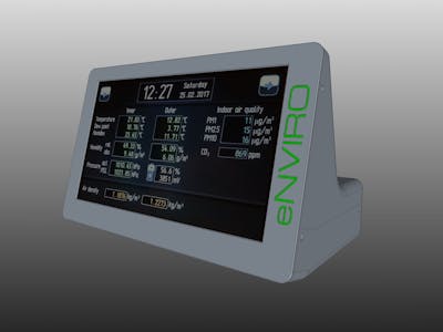 eNVIRO: 7" Touch Panel Weather Station with Remote Sensor