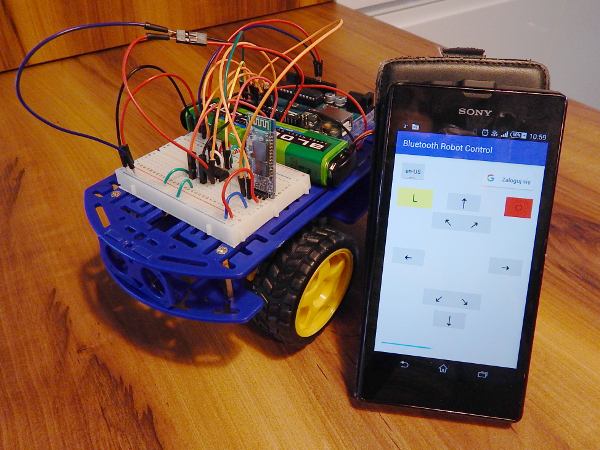 remote controlled robot using arduino