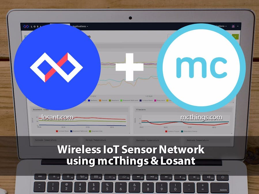 IoT Temperature Sensor Network - mcThings & Losant