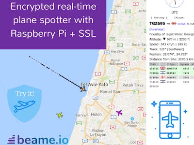 Encrypted, Real-time Plane Spotter with Raspberry Pi + SSL!