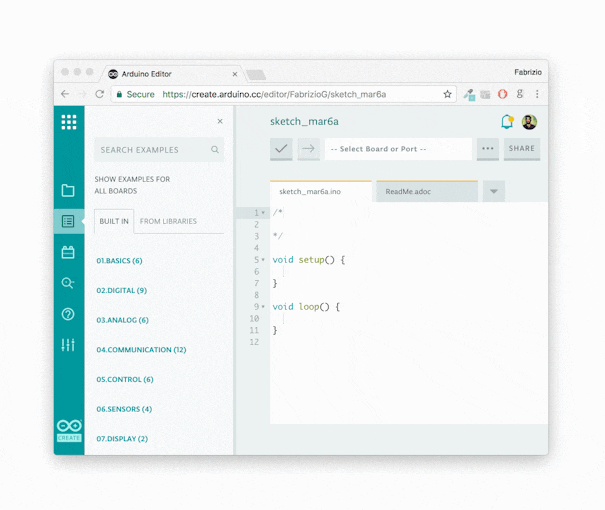 Share Your Sketches on the Arduino Web Editor - Arduino Project Hub