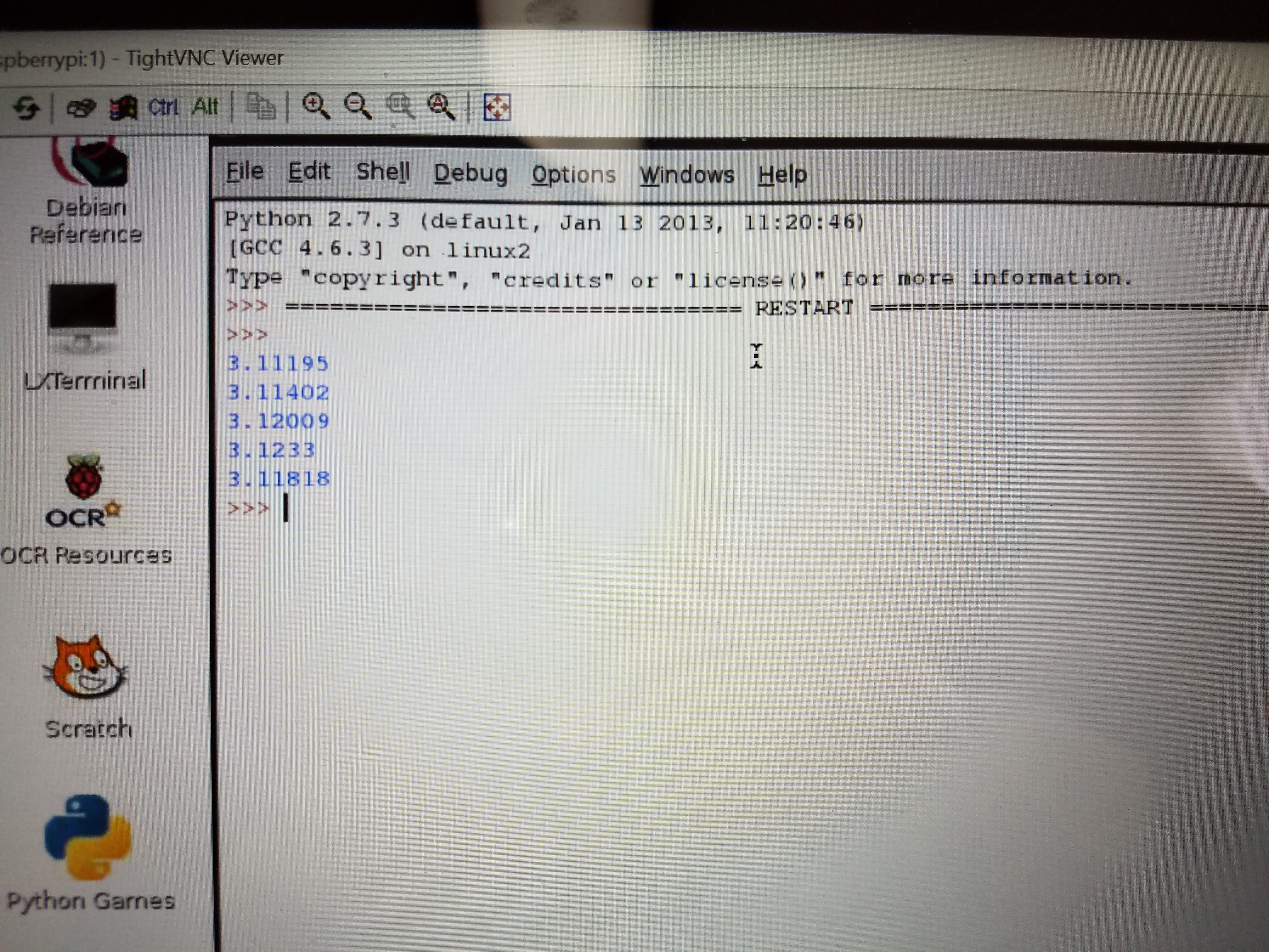 calculate pi on raspberry pi