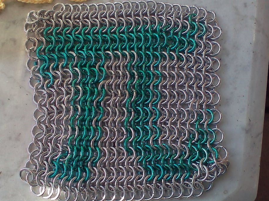 Chain Mail Pi Trivet