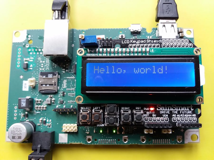 C++ LCD Display Driver for IOT2020