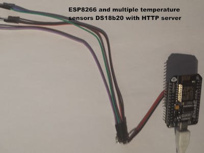 ESP8266 & Temperature Sensors DS18b20 with HTTP Server