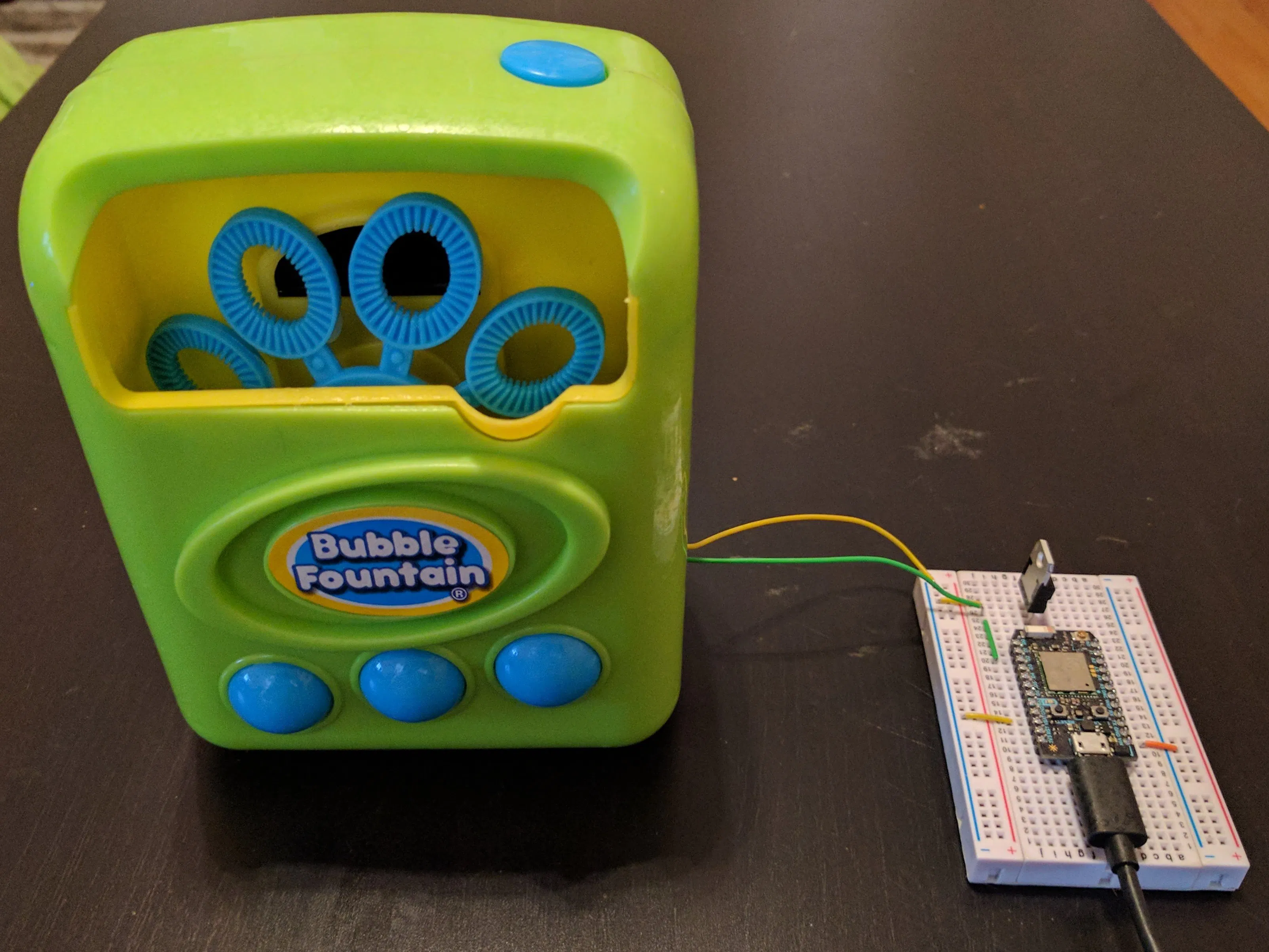 Internet Connected Bubble Machine - Hackster.io