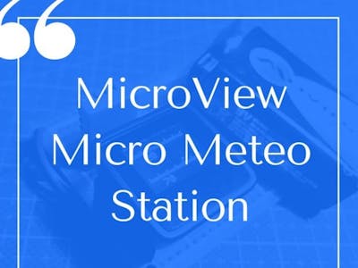 Microview DHT11 Meteo Station
