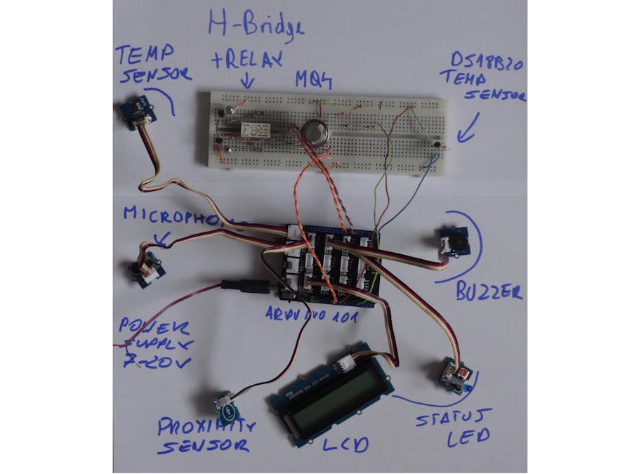 BLE enabled gas leakage sensor