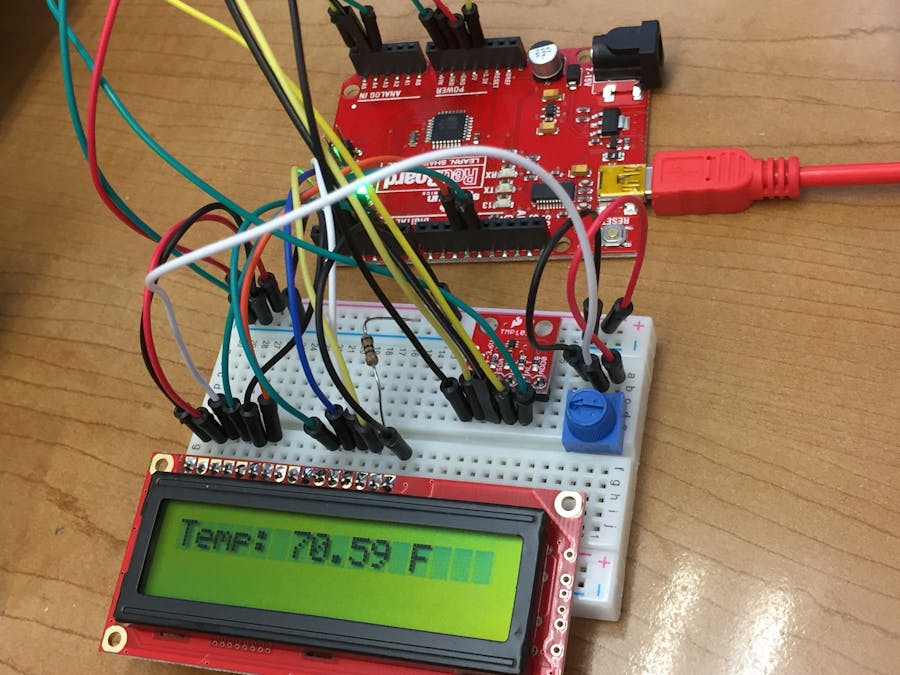 Temp Sensor + LCD - Hackster.io
