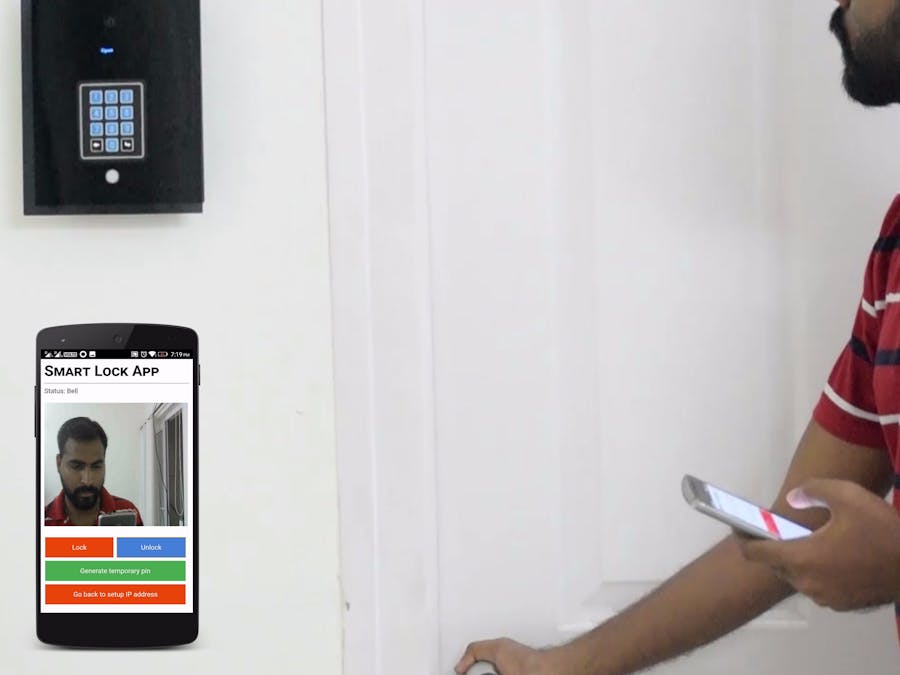 Smart Lock Internet Connected Door Lock With Door Bell