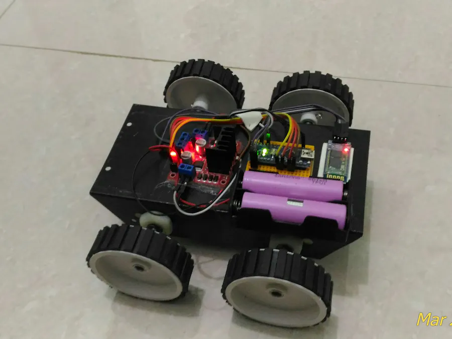 control rc car via bluetooth with android smartphone hackster io