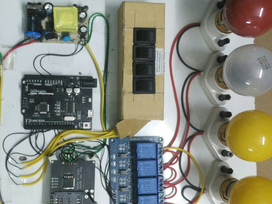 Sms Based Home Automation System Using Arduino Atmega328 With Gsm at ...