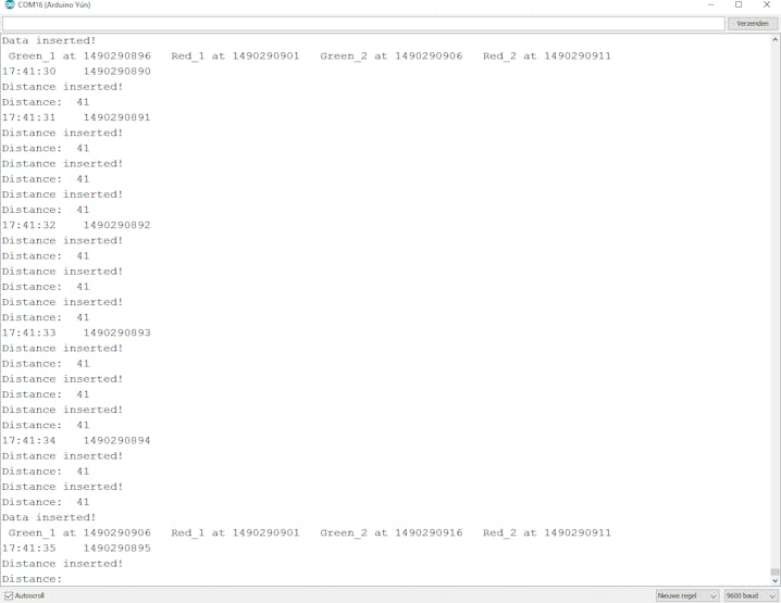 Screenshot Serial monitor (with Transmitter)