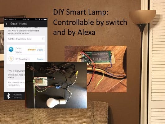 DIY Smart Lamp - Controlled by Toggle Switch and Alexa