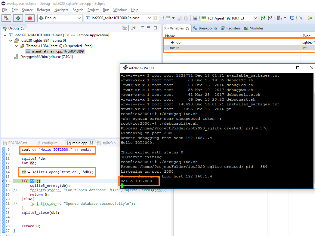 eclipse ide for windows c++ debug screenshots