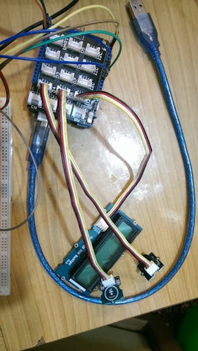 LCD, buzzer and key wiring