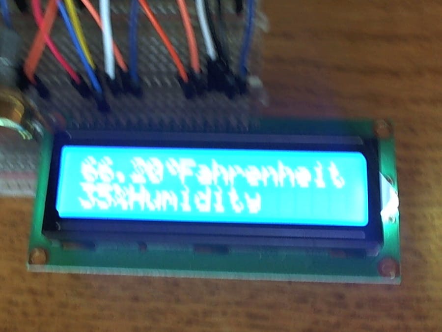 Temp and Humidity Sensor - Arduino Project Hub