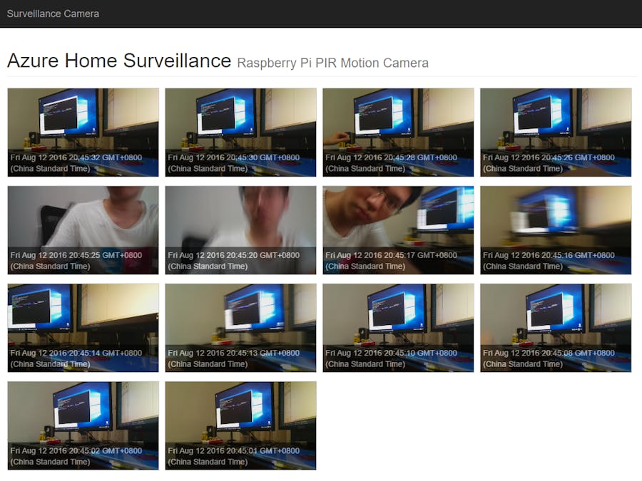 Raspberry Pi Surveillance Camera with Linux and Azure