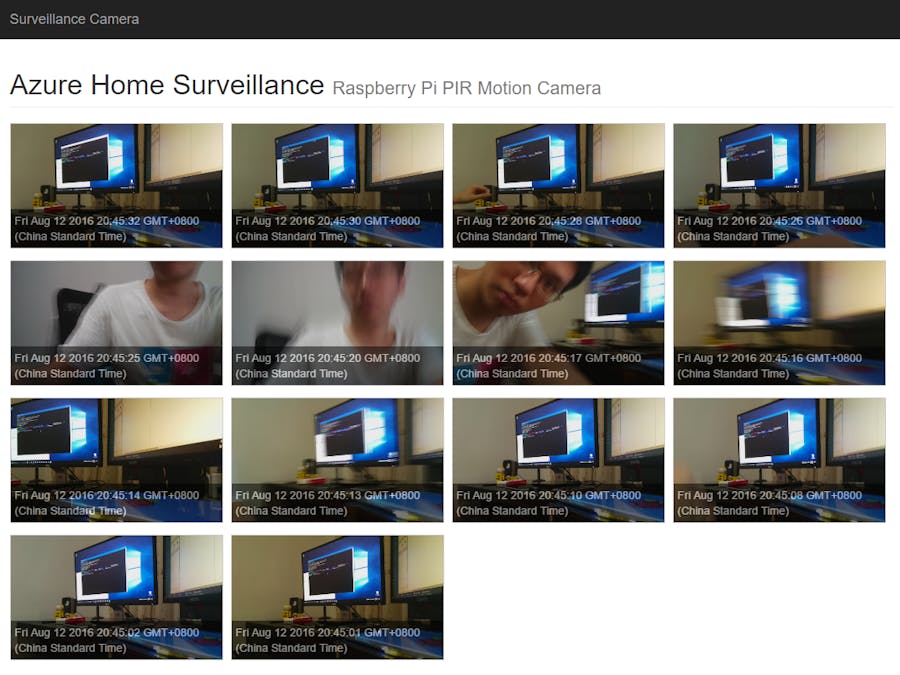 Raspberry Pi Surveillance Camera with Linux and Azure