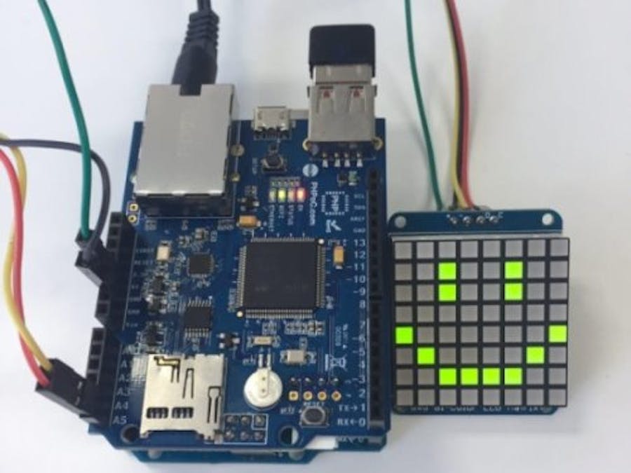 Remote-Controlled 8x8 LED Matrix