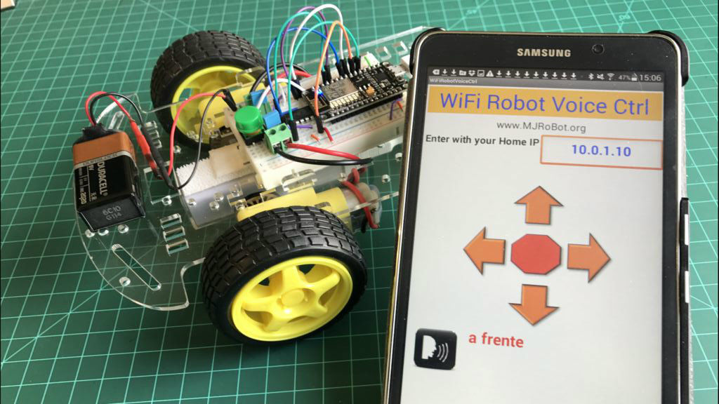 Wifi controlled robot using hot sale nodemcu