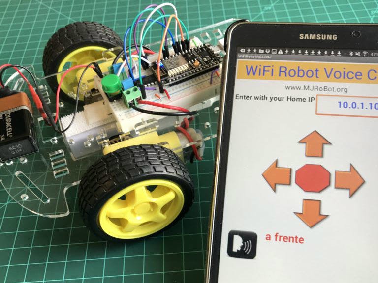 WiFi Voice Controlled Robot With NodeMCU