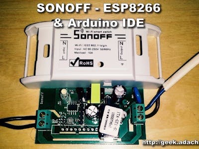 SONOFF - ESP8266 Update Firmware With Arduino IDE