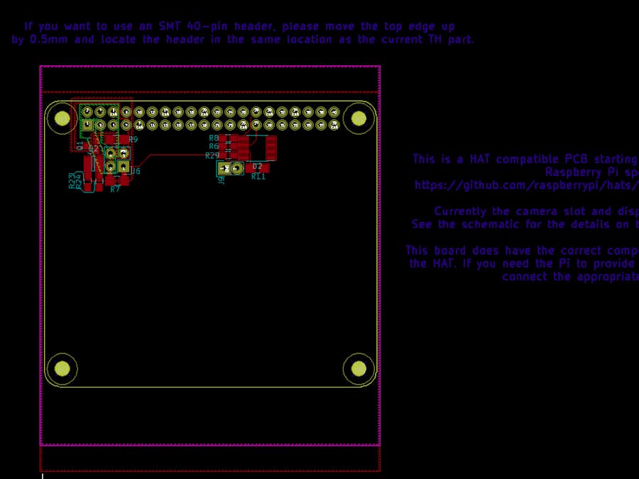 Raspberry Pi HAT KiCAD Template