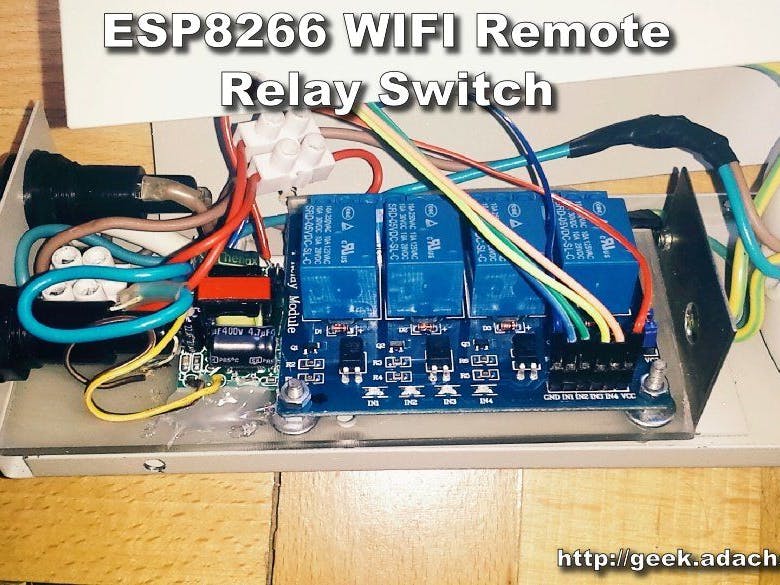 ESP8266 WIFI Remote Relay Switch