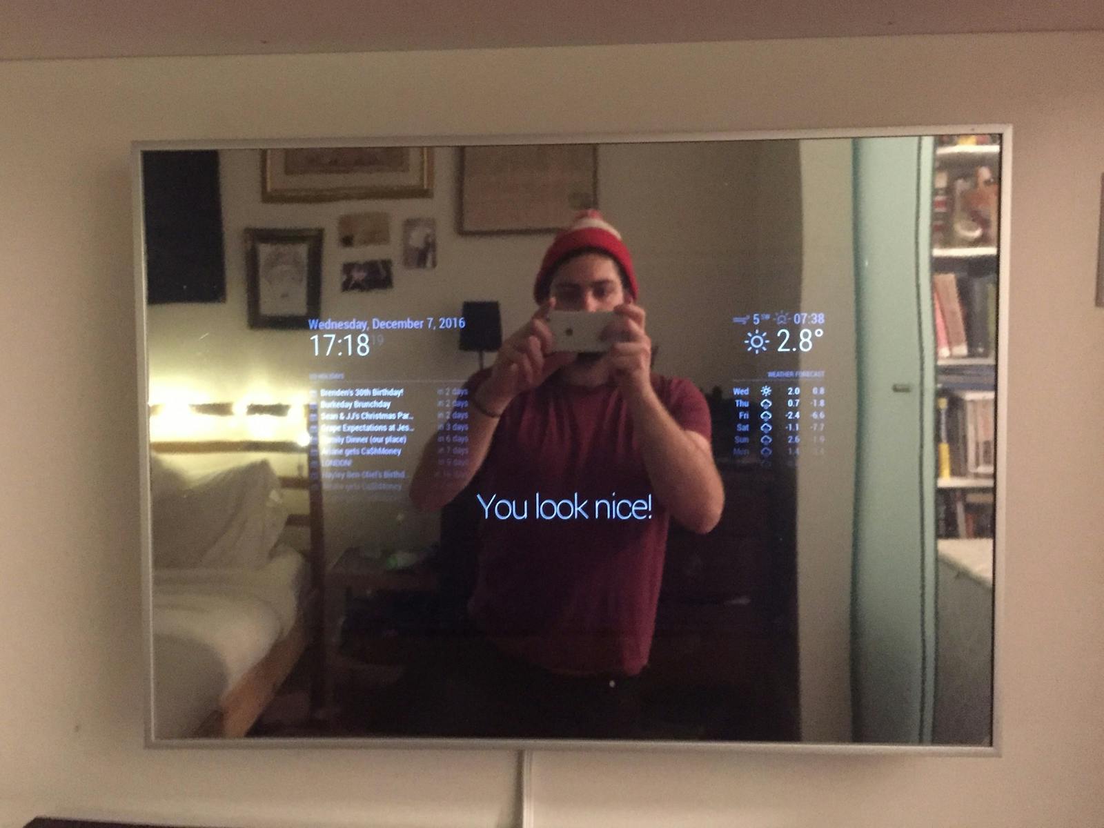 Two Way Mirror Film for SMart Mirror Build