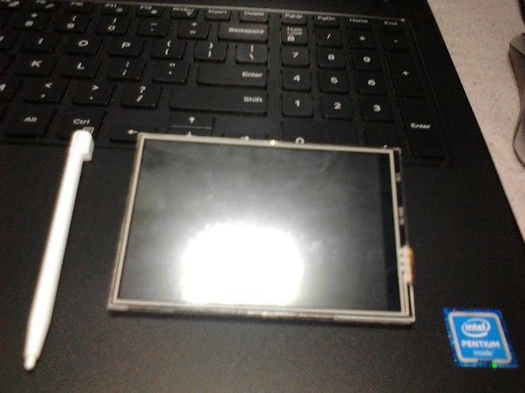 Front of the LCD