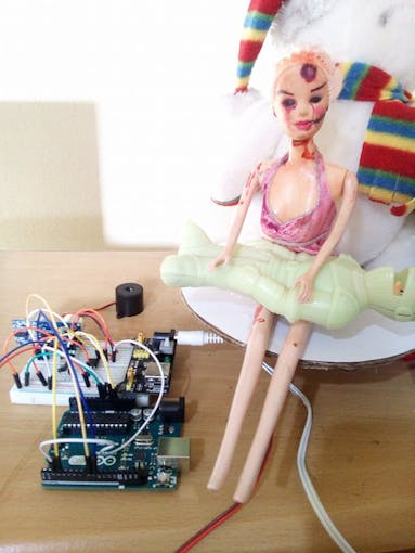 My circuit and old barbie doll
