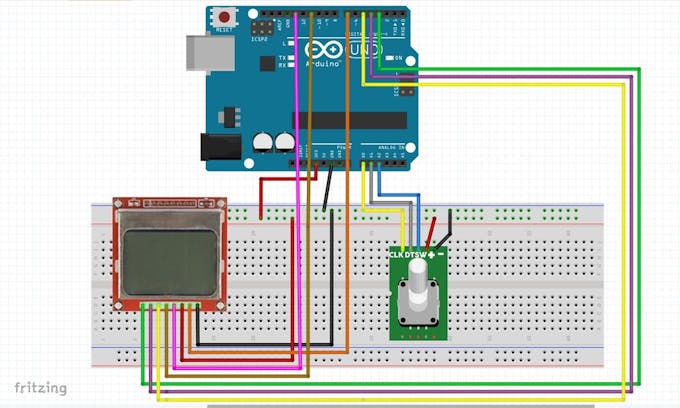 Arduino Menu on a Nokia 5110 Lcd Using a Rotary Encoder - Arduino ...
