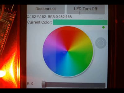 Control RGB LED using Bluetooth