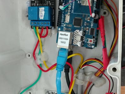 Tragic light,boom barrier control with arduino via Ethernet 